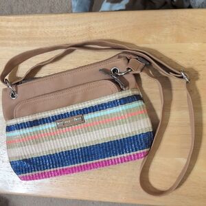Rosetti Straw Multi-colored Purse